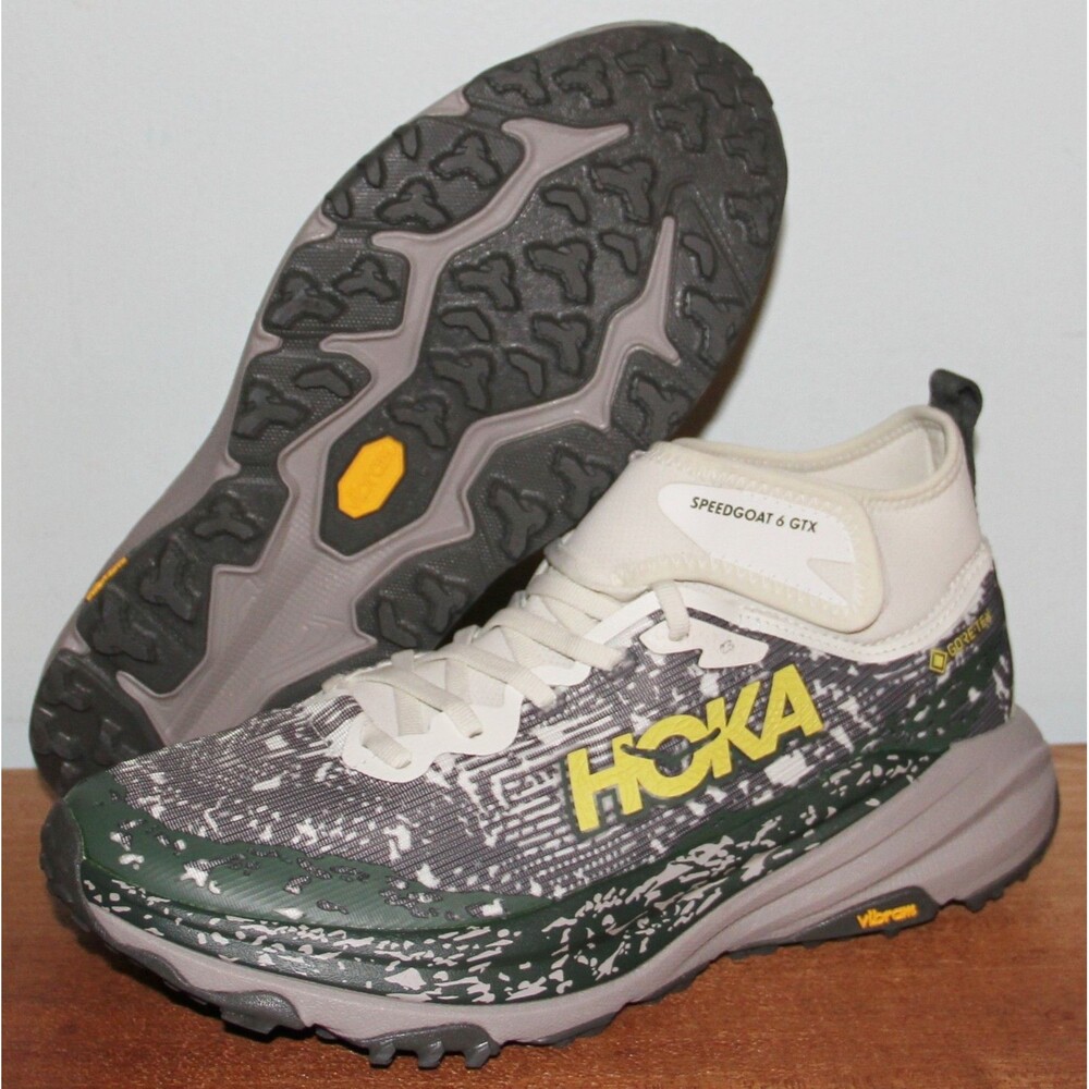 Hoka One One Speedgoat 6 Mid GTX Trail Running Mens 9.5 Truffle
